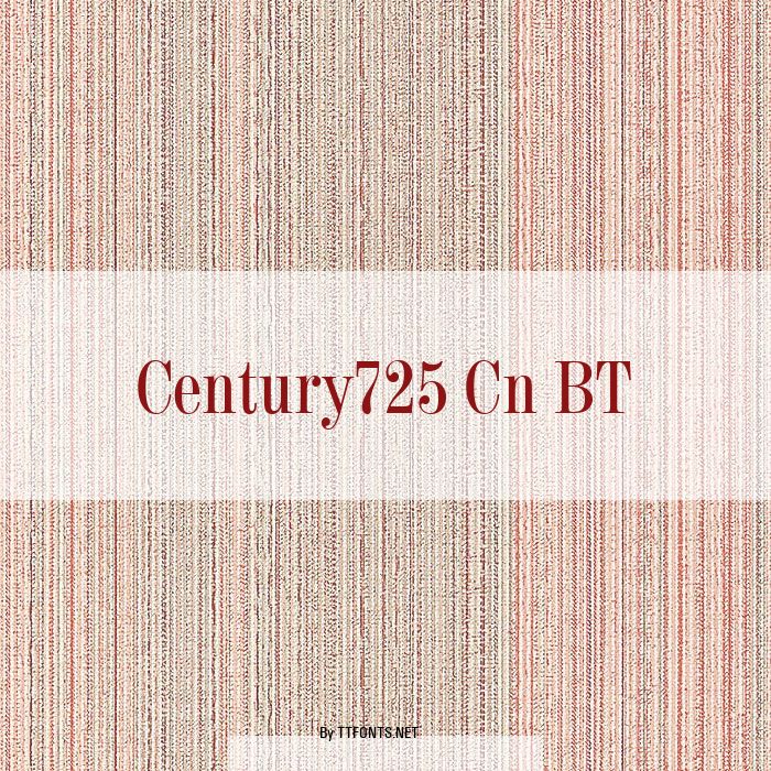 Century725 Cn BT example